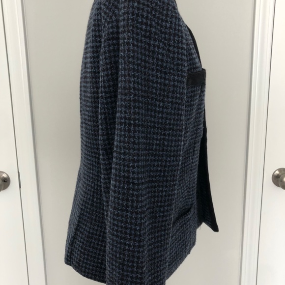 Liz Wear Vintage Navy Black Houndstooth Jacket/Blazer - Picture 4 of 15